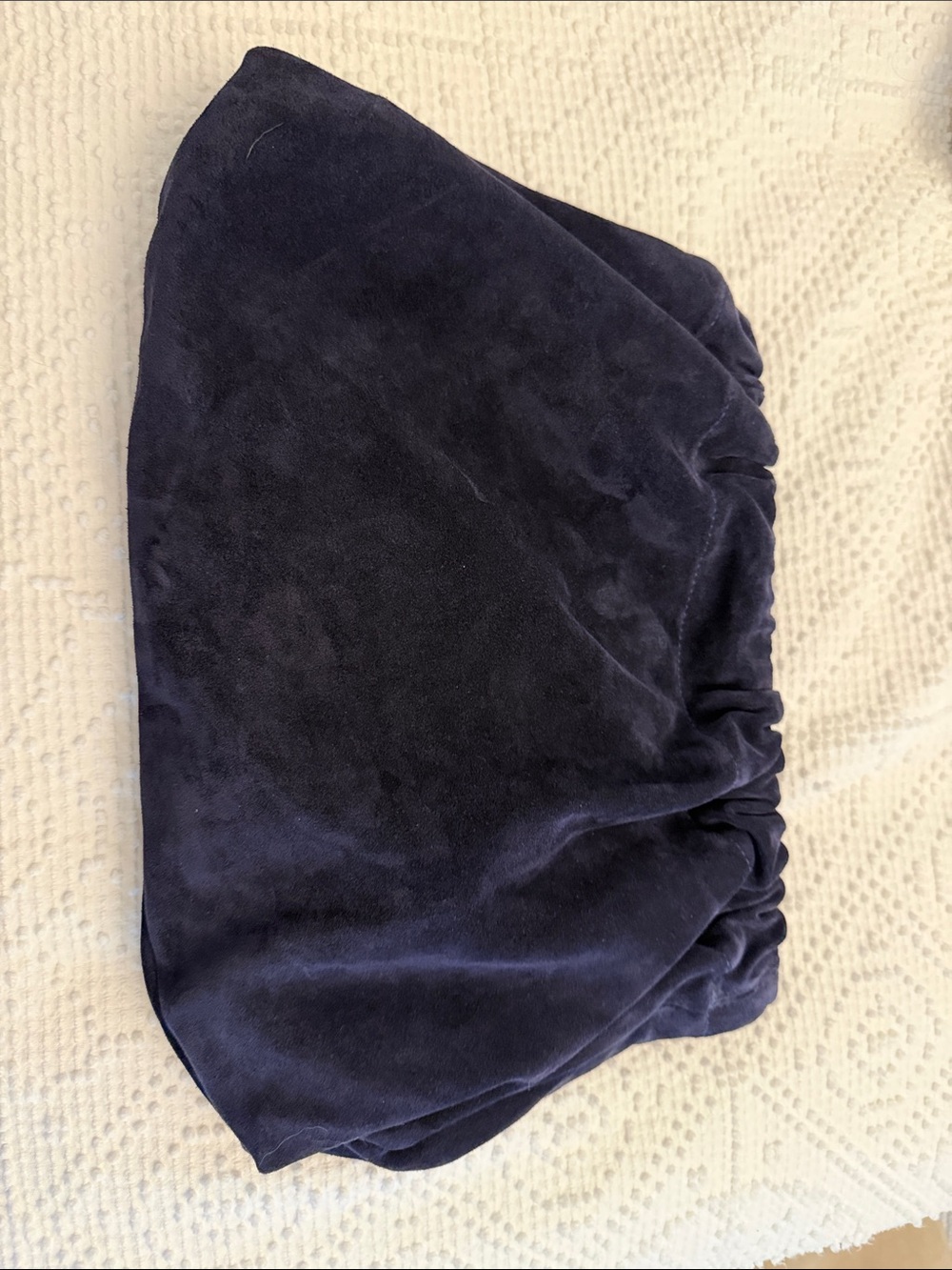Velvet Navy Blue Clutch